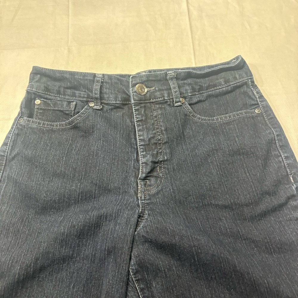 Nine West Y2K Wide Leg Trouser Jeans 10/29 Dark Wash 2000s - Picture 7 of 14